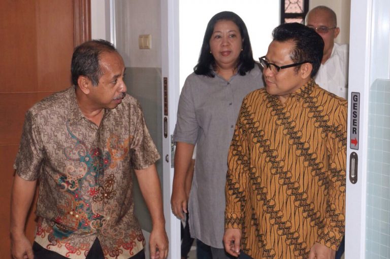 Majelis Sinode GPIB menerima kunjungan Kektua Partai PKB Muhaimin Iskandar di Kantor Majelis Sinode GPIB Jalan  Medan Merdeka Timur Jakarta
