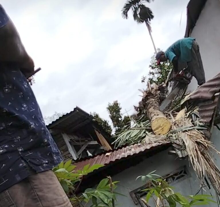 Sebagian Bangunan Gereja GPIB Syalom Rusak Akibat Tertimpa Pohon