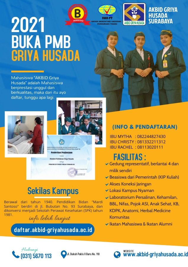 Yuk, Daftar Ke Akbid Griya Husada, Ini Kampus Kebidanan Berkualitas