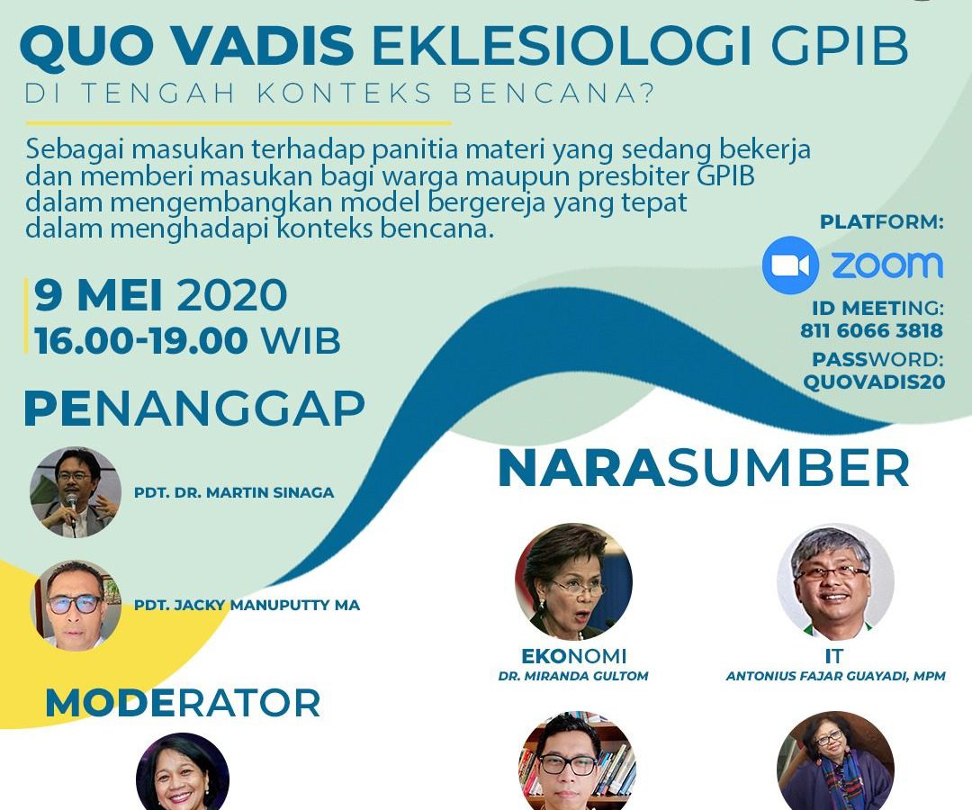 Departemen Teologi GPIB Mengajak Diskusi Bagaimana Bergereja Disaat Ada Bencana