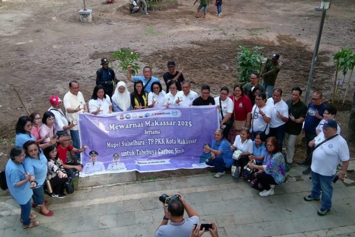 GPIB Hijaukan Kota Makassar dengan Penanaman Pohon Tabebuya Jelang PSR XXII